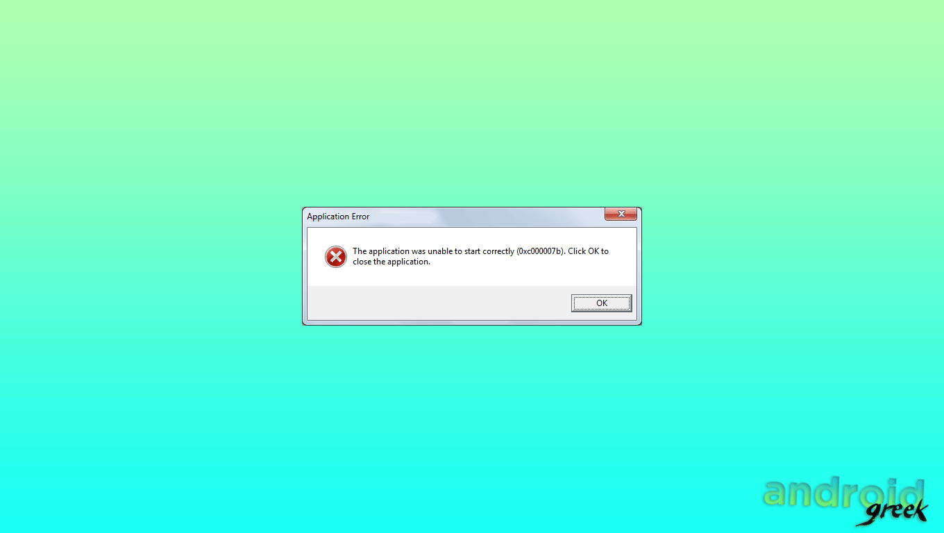 The application was unable to start correctly (0xc00007b)