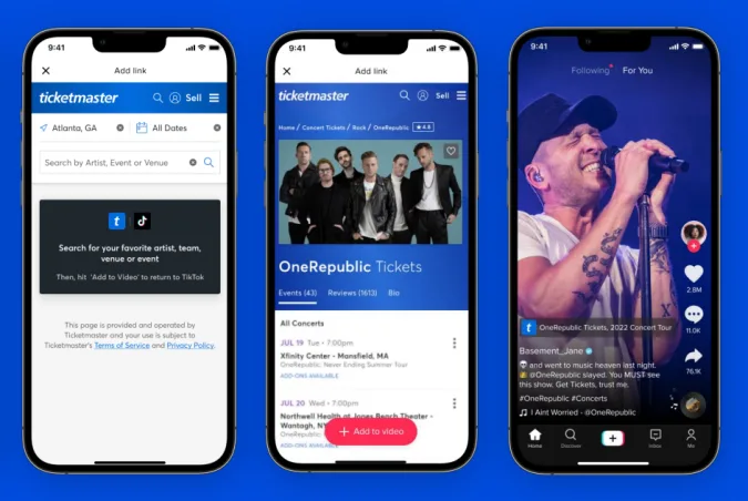 You can now buy Ticketmaster tickets on TikTok