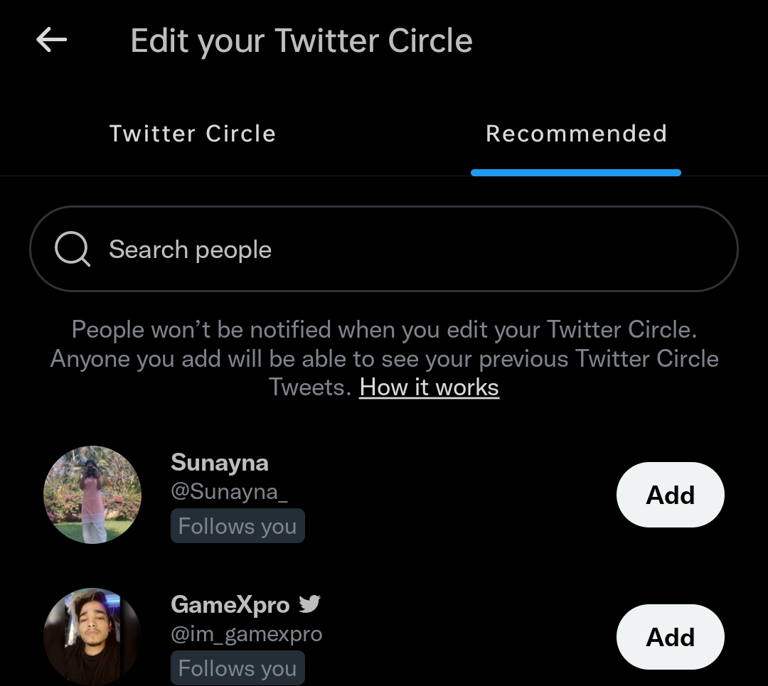 How to Add Followers to Your Twitter Circle on Mobile, coming later this month
