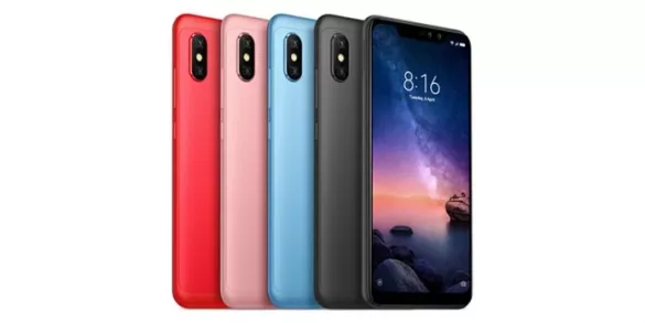 Xiaomi Redmi Note 6 Pro Display on AliExpress with Dual Front Cameras and Wide Notch