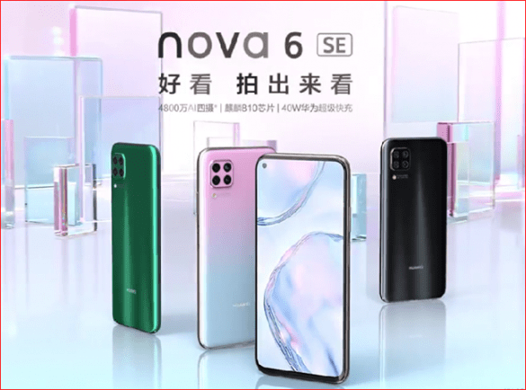 Huawei Nova 6 SE launched with Kirin 810 SOC, full specs and price