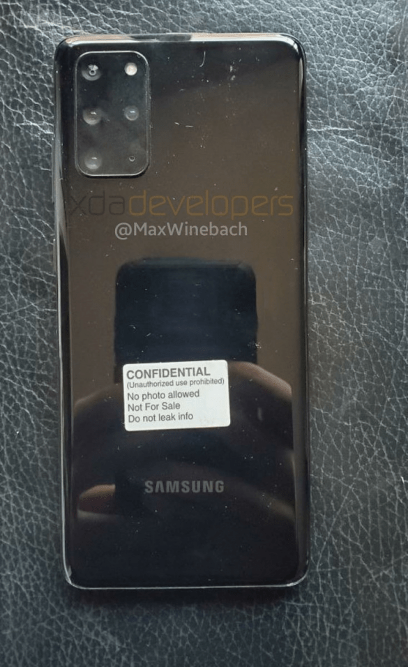 Samsung Galaxy S20+ live images revealed Quad camera and more.