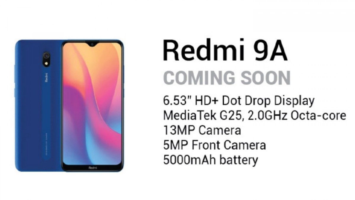 Redmi 9A is expected to launch in July in India with MediaTek Helio G25 Soc