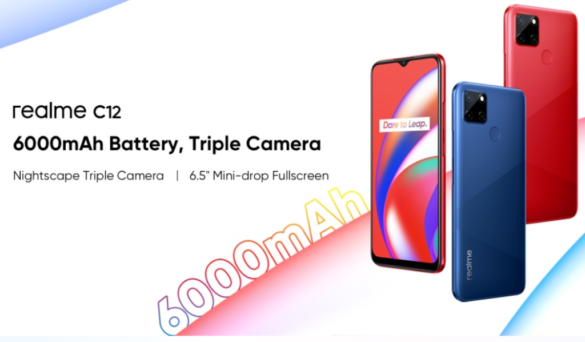 Realme C12 launched in Indonesia for ~$128 with MediaTek Helio G32
