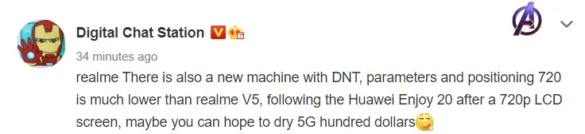 Realme working on Dimensity 720 device with 5G Connectivity