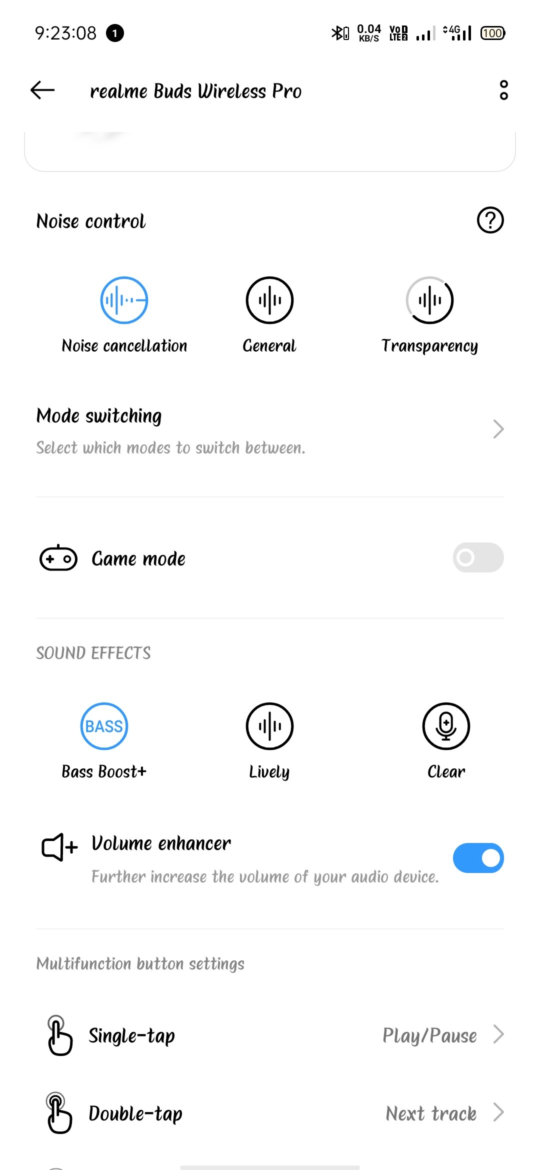 Realme Buds Wireless Pro receive v2.1.0.33 firmware update