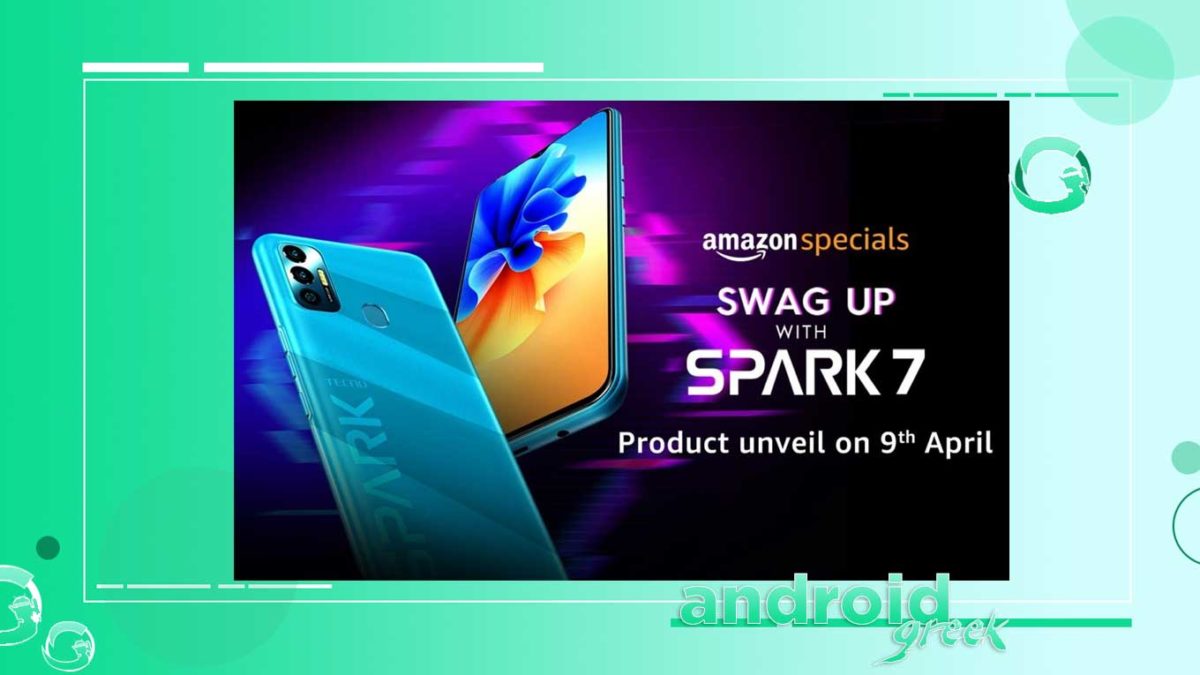 Tecno Spark 7 Launching in India on April 9 With 6,000mAh Battery