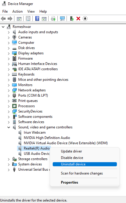Download and install Realtek HD Audio Manager on Windows PC
