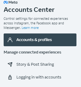 How can I disconnect my Instagram account from my Facebook profile?