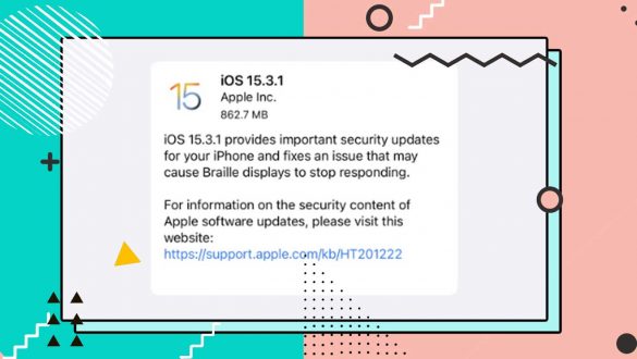 Download Apple's 15.3.1 and iPadOS 15.3.1 updates to fix a major web security flaw and accessibility fixes.
