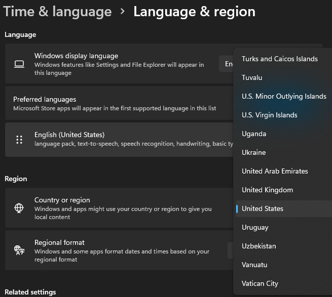 How to Change the Microsoft Store Country or Region in Windows 11