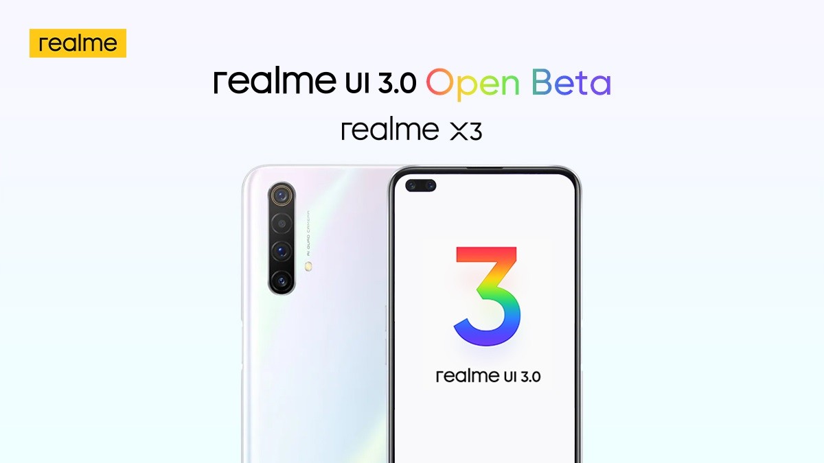 Realme UI 3.0 open beta announced for Realme X3