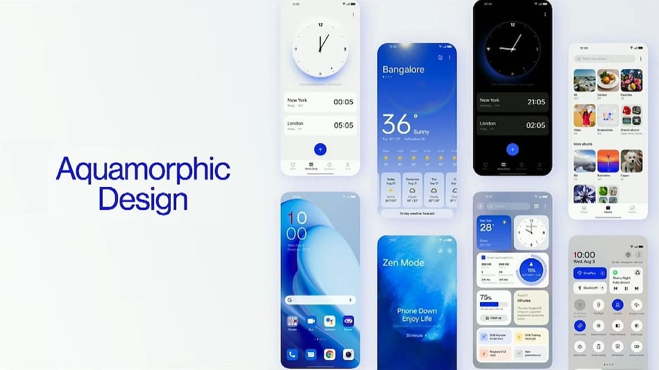 OxygenOS 13 is said to be inspired by nature and it features Aquamorphic design