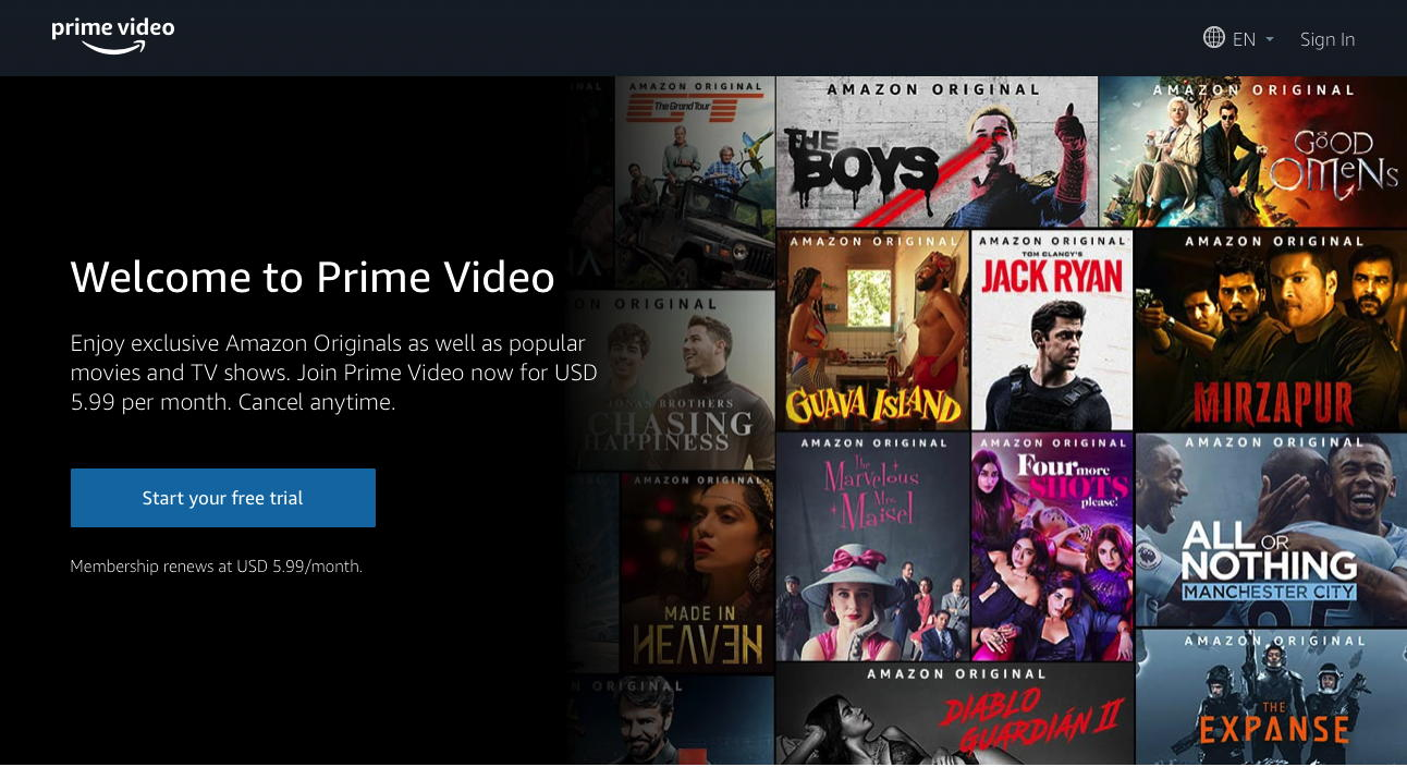 How do I change the region in amazon prime video without VPN?