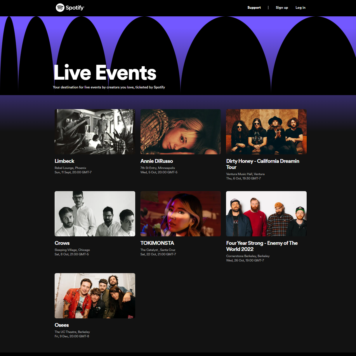 Spotify is now selling concert tickets. Interesting timing.