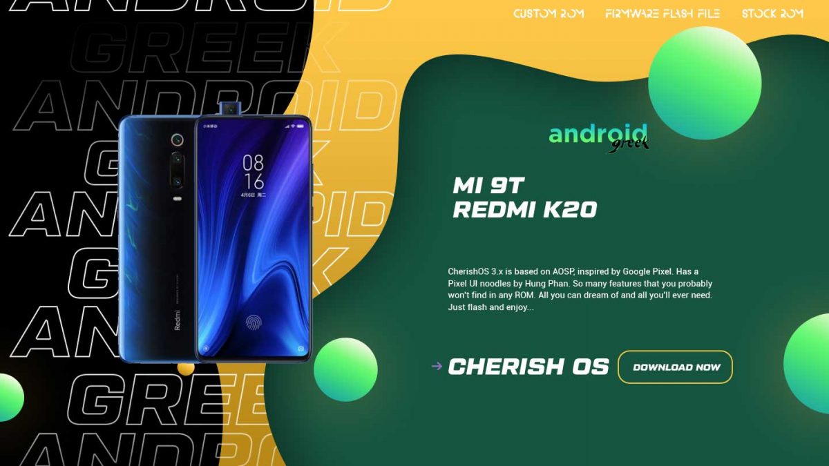 Download Android 13 Cherish OS 4.0 for Mi 9T/Redmi K20 (Davinci)