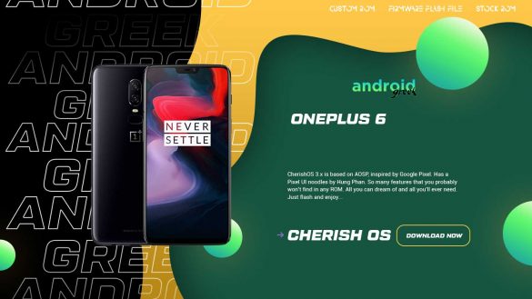 Download Android 13 Cherish OS 4.0 for OnePlus 6 (Enchilada)