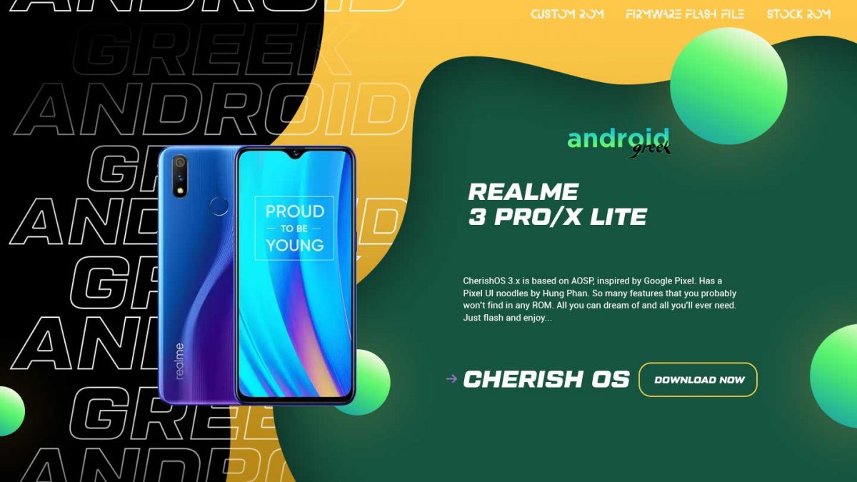 Download Android 13 Cherish OS 4.0 for Realme 3 Pro/X Lite (RMX1851)