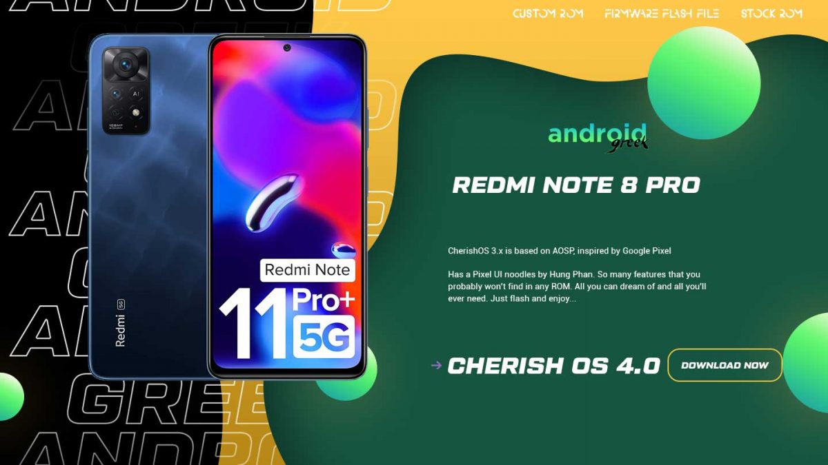 Download Android 13 Cherish OS 4.0 for Redmi Note 11 Pro 5G/Poco X4 Pro 5G (Veux)