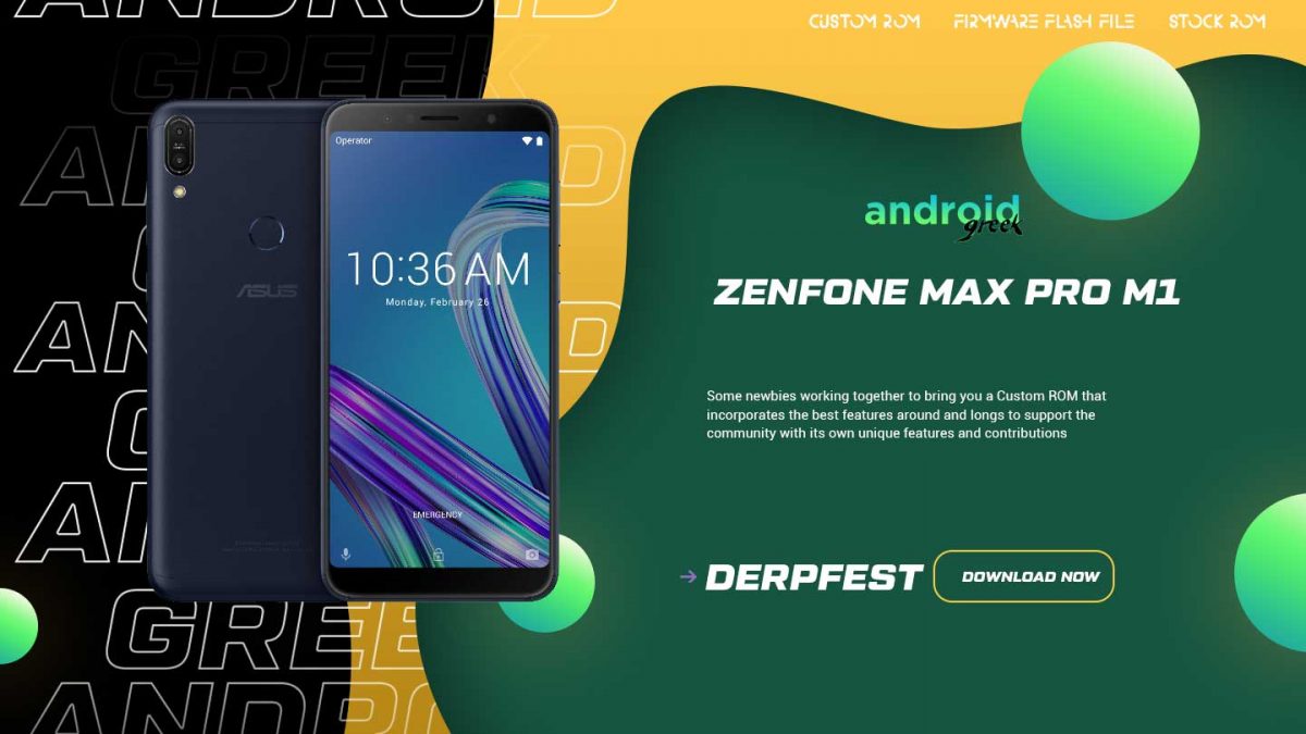 Download Android 13 DerpFest for Asus Zenfone Max Pro M1 (X00TD)