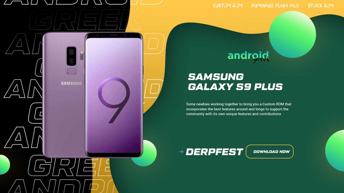 Download Android 13 DerpFest for Samsung Galaxy S9 Plus (Star2lte)