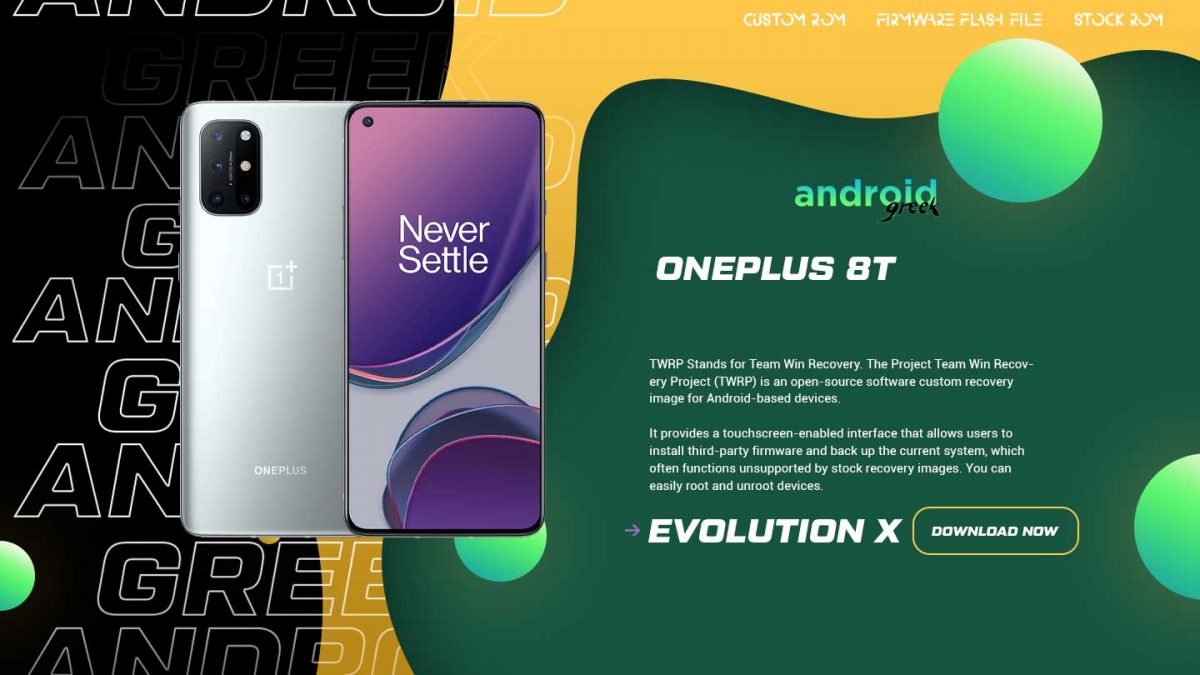 Download Android 13 Evolution X 7.1 for OnePlus 8T (Kebab)