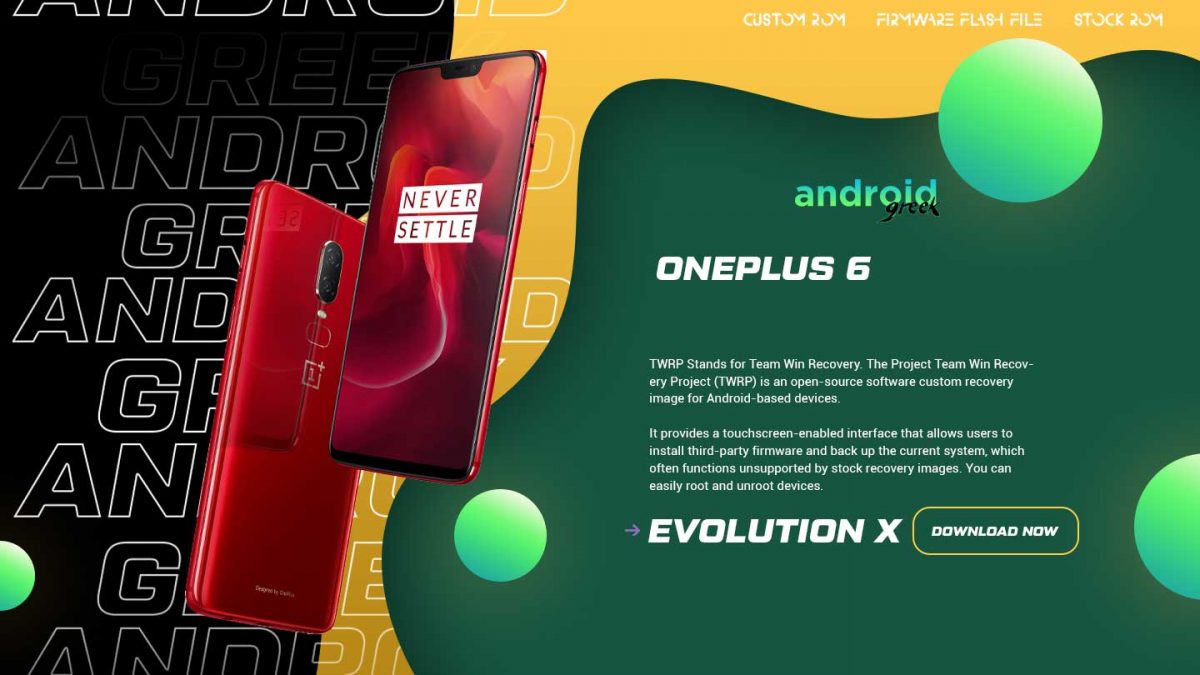 Download Android 13 Evolution X 7.1 for Oneplus 6 (Enchilada)