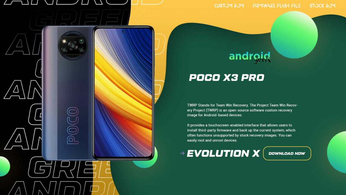 Download Android 13 Evolution X 7.1 for Poco X3 Pro (Vayu)