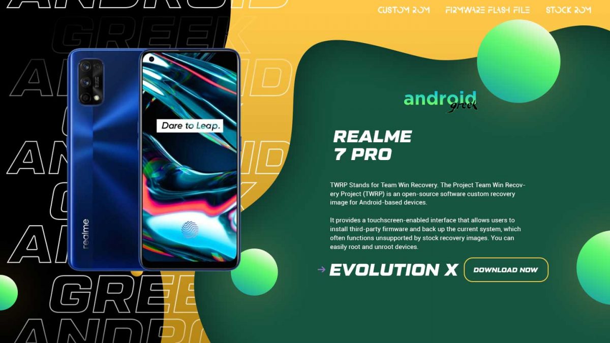 Download Android 13 Evolution X 7.1 for Realme 7 Pro (RMX2170)