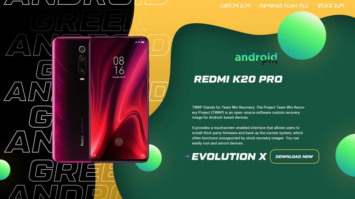 Download Android 13 Evolution X 7.1 for Redmi K20 Pro/Mi 9T Pro (Raphael)
