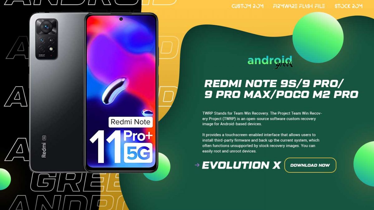 Download Android 13 Evolution X 7.1 for Redmi Note 11 Pro 5G/Poco X4 Pro 5G (Veux)