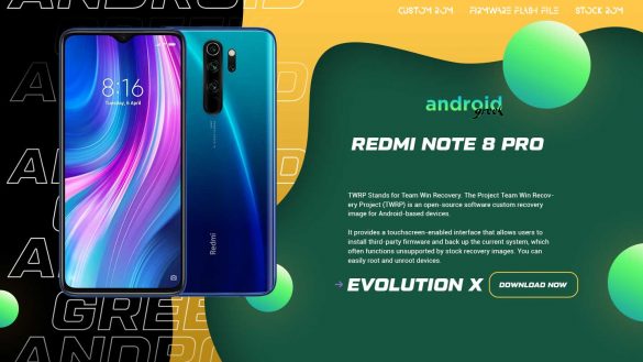 Download Android 13 Evolution X 7.1 for Redmi Note 8 Pro (Begonia)