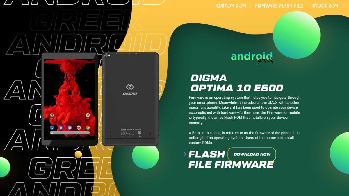 Download Digma Optima 10 E600 ts1246pg Flash File Firmware | Software Update