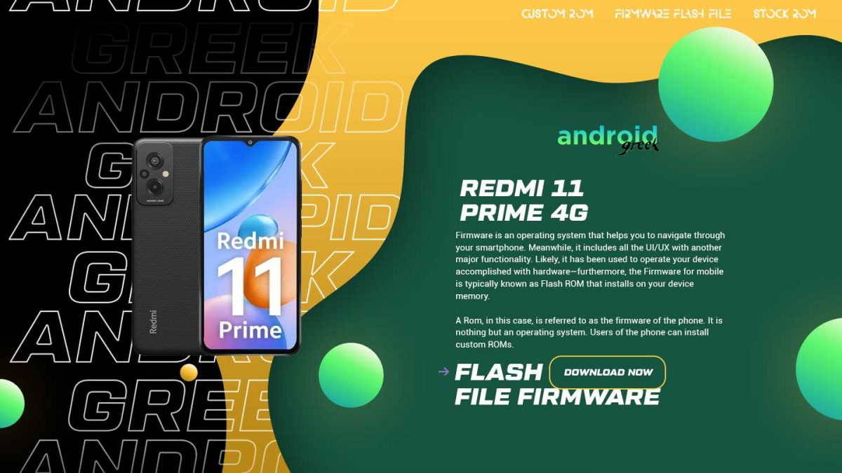 Download Redmi 11 Prime 4G Flash File Firmware | Software Update