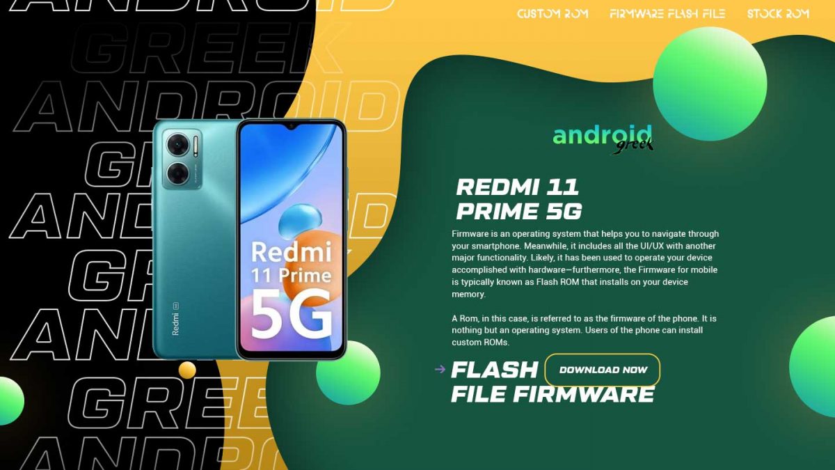 Download Redmi 11 Prime 5G Flash File Firmware | Software Update