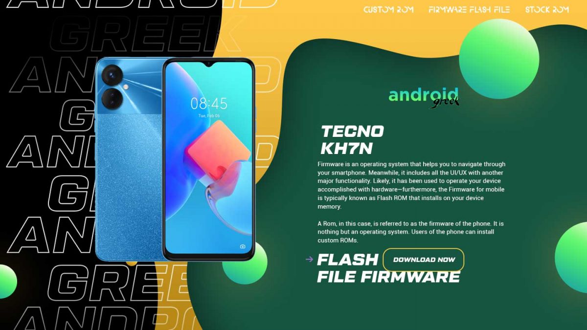 Download Tecno KH7N Flash File Firmware | Software Update
