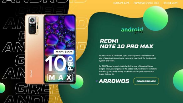 Download Android 13 ArrowOS 13.0 for Redmi Note 10 Pro Max (sweetin)