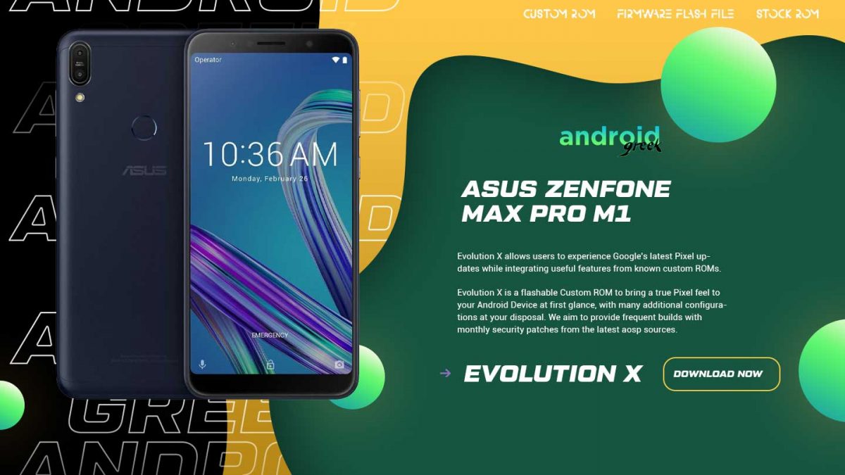 Download Android 13 Evolution X 7.1 for Asus Zenfone Max Pro M1 (X00TD)