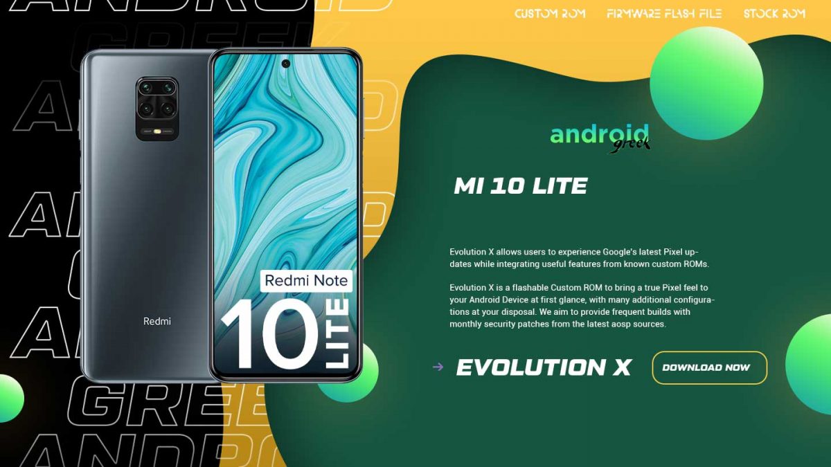 Download Android 13 Evolution X 7.1 for Mi 10 Lite (monet)