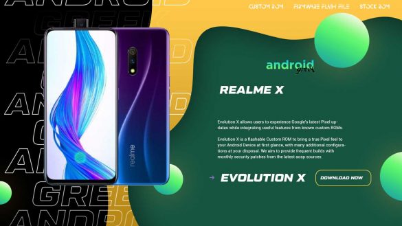Download Android 13 Evolution X 7.1 for Realme X (RMX1901)