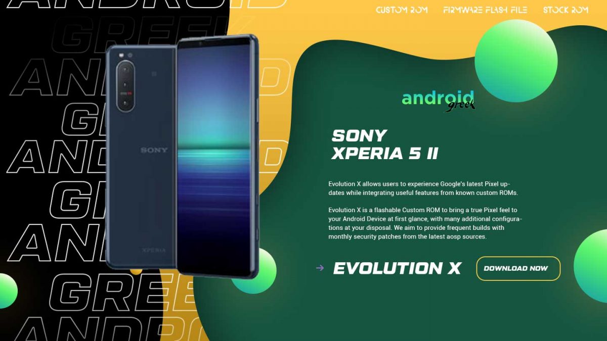 Download Android 13 Evolution X 7.1 for Sony Xperia 5 II (pdx206)