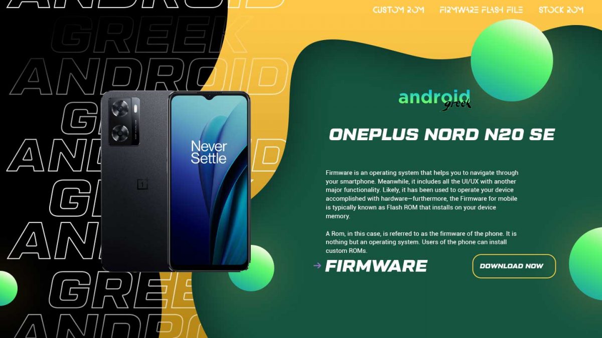 Download OnePlus Nord N20 SE CPH2469 Flash File Firmware | Software Update