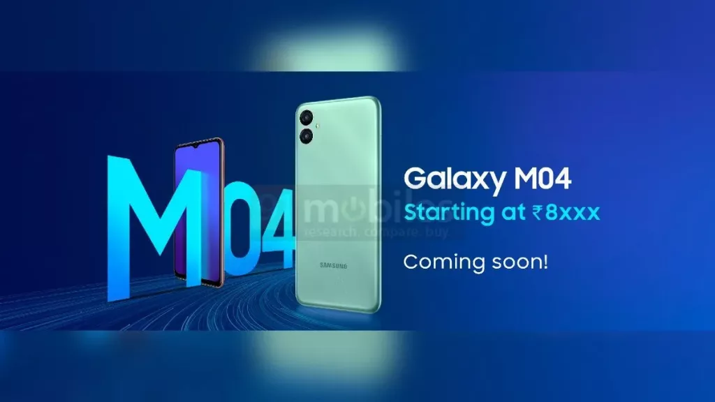 The Samsung Galaxy M04 is expected to launch in India soon for under Rs 10,000