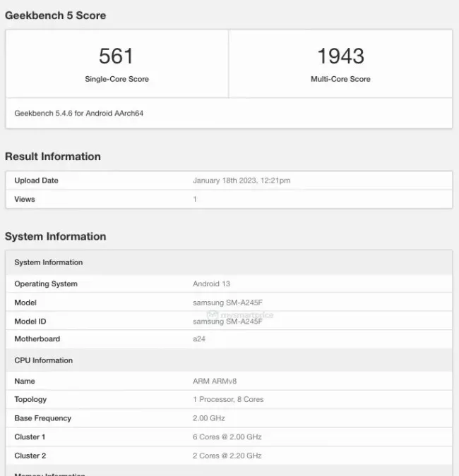 Samsung Galaxy A24 4G Spotted On Geekbench With Helio G99 SoC