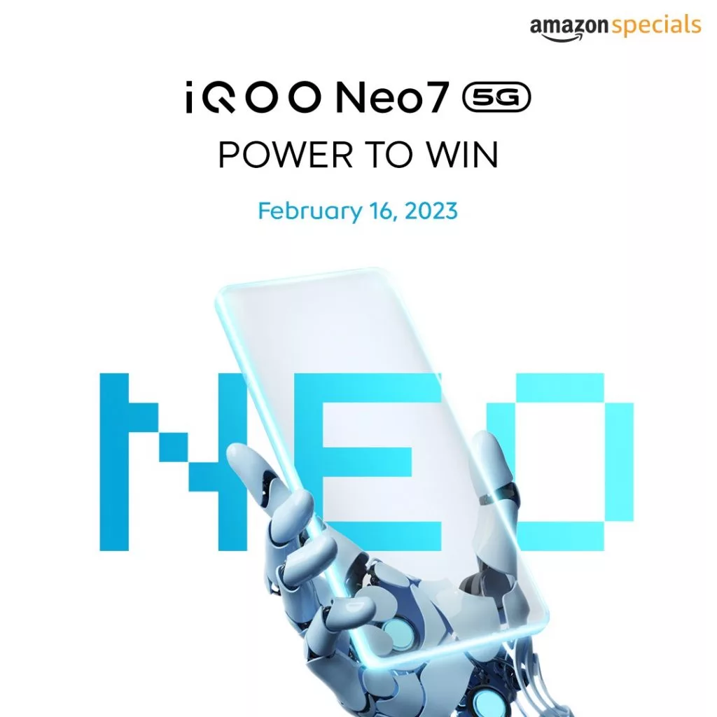 The iQOO Neo 7 5G launch date in India has been revealed