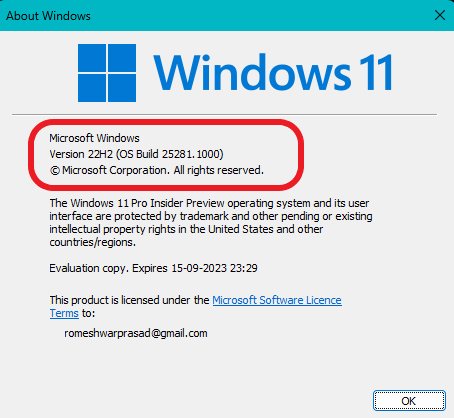 How to check the version, build number, and edition of Windows 11