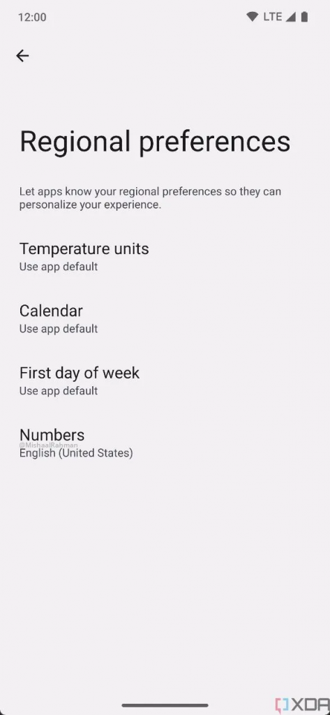 Android 14 Regional Preferences feature can tell apps to use the preferred calendar and number system.