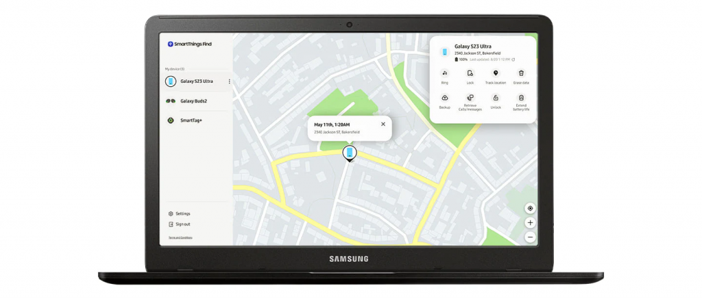 Track your Samsung device even when it's offline or turned off with Find My Device.