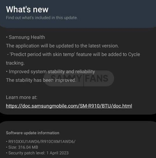 Samsung's Galaxy Watch 5 Series update brings more accurate menstrual cycle tracking through temperature measurement.