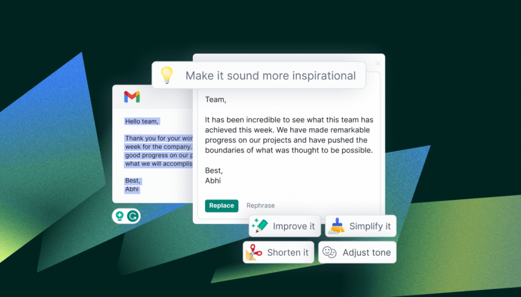 Grammarly is introducing GrammarlyGO, which includes AI features to improve your writing